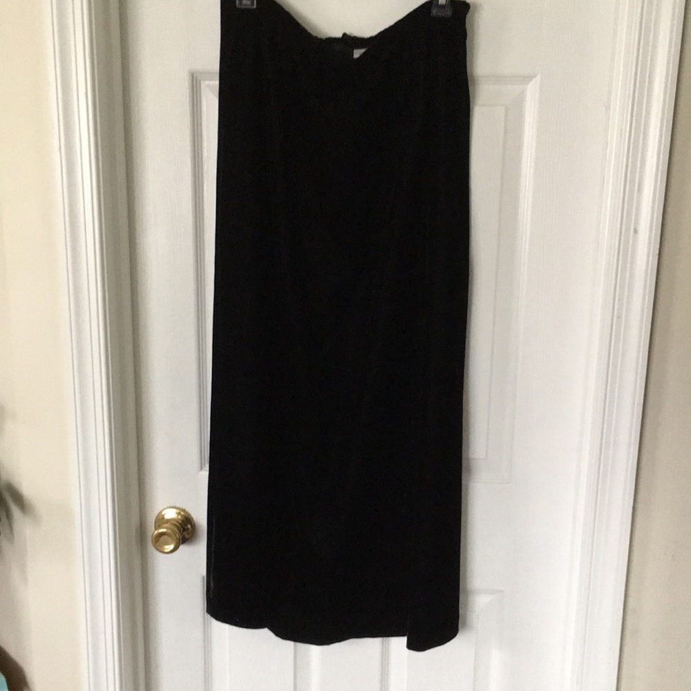 Black Velvet Skirt
